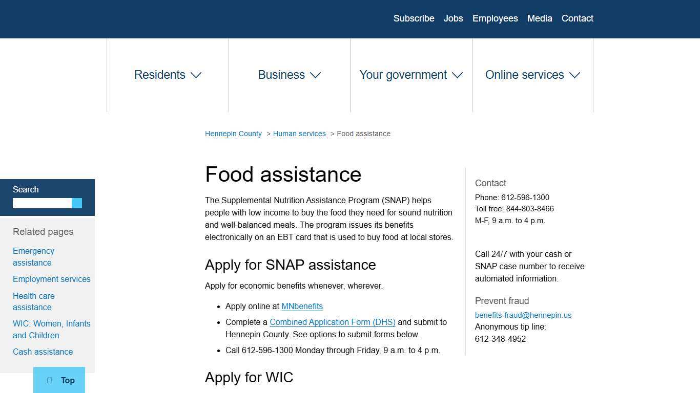 Food assistance | Hennepin County